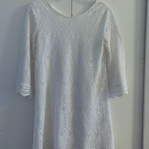 White lace dress